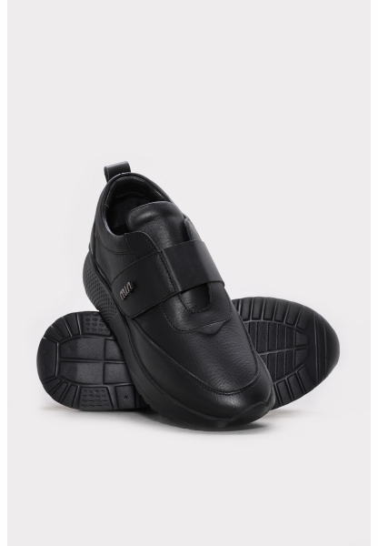 Ayakkabıhane İçi Dışı Hakiki Deri Siyah EVA Kadın Casual Ayakkabı AH08982261225