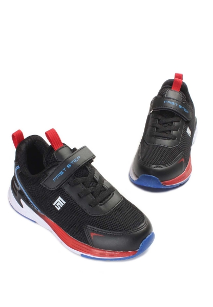 Ayakkabıhane SIYAH SAKS KIRMIZI Unisex Çocuk Sneaker Ayakkabı AH07991XA1251