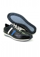 Ayakkabıhane Içi Dışı Hakiki Napa Deri Siyah Beyaz Mavi Erkek Sneaker Spor Ayakkabı Ahn030517es001