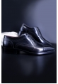 Ayakkabıhane Özel Üretim Kösele Taban Bufalo Deri Ve El Işçiliği Siyah Erkek Klasik Ayakkabı AH893ÖZEL4403