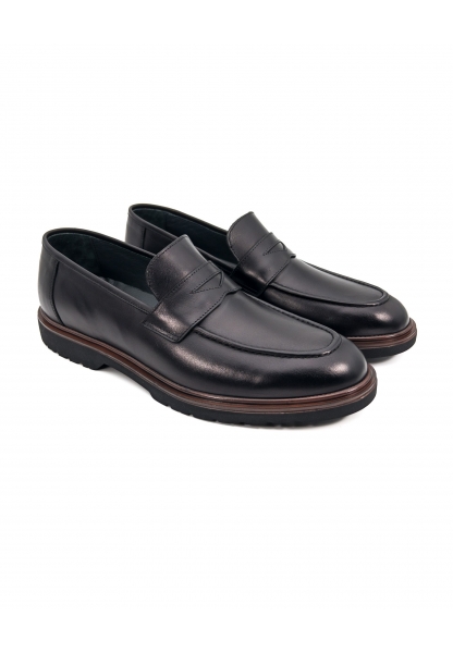Ayakkabıhane İçi Dışı Hakiki Deri Siyah Erkek Klasik Ayakkabı AHMSGN000779070AN