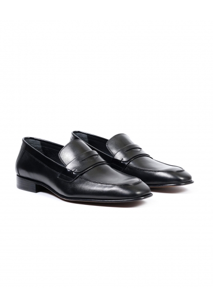 Ayakkabıhane Kösele Taban İçi Dışı Hakiki Deri Siyah Erkek Klasik Ayakkabı AHMSKL00088350AN