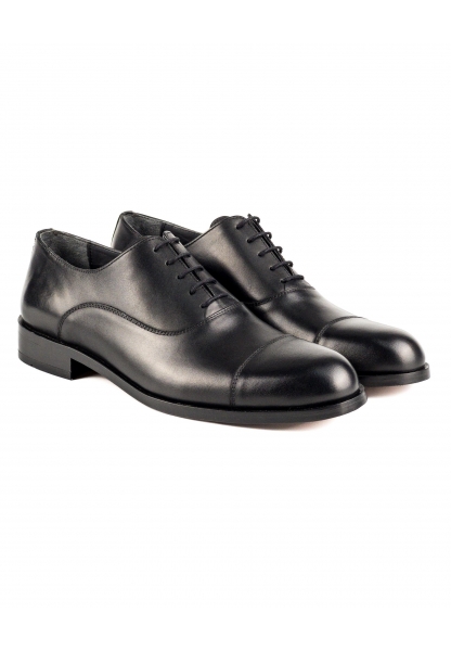 Ayakkabıhane Kösele Taban İçi Dışı Hakiki Deri Siyah Erkek Klasik Ayakkabı AHMSKL00085540AN