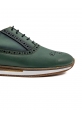  Ayakkabıhane İçi Dışı Hakiki Deri Yeşil Erkek Günlük Ayakkabı AHMSKL007710550AN