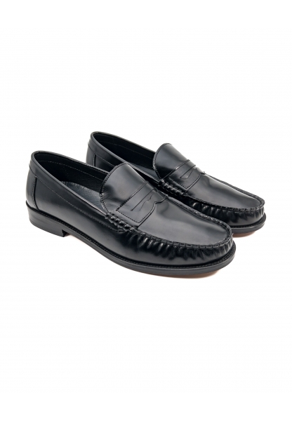  Ayakkabıhane Kösele Taban İçi Dışı Hakiki Deri Siyah Erkek Klasik Ayakkabı AHMSKL00086550AN