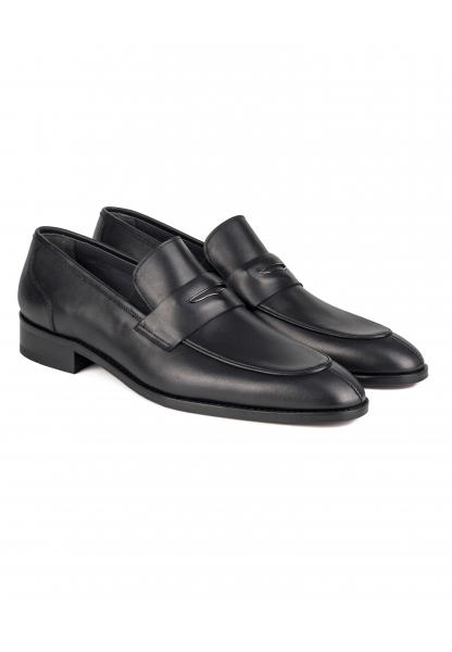 Ayakkabıhane Kösele Taban İçi Dışı Hakiki Deri Siyah Erkek Klasik Ayakkabı AHMSKL00085520AN