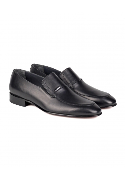 Ayakkabıhane Kösele Taban İçi Dışı Hakiki Deri Siyah Erkek Klasik Ayakkabı AHMSKL00088390AN