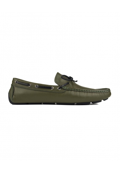 Ayakkabıhane Syedra Yeşil Hakiki Deri Erkek Loafer Ayakkabı
