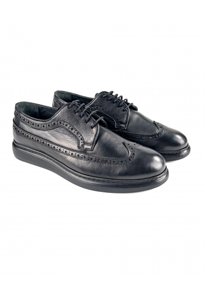 Ayakkabıhane İçi Dışı Hakiki Deri Siyah Erkek Oxford Klasik Ayakkabı AHMSGN00781850AN